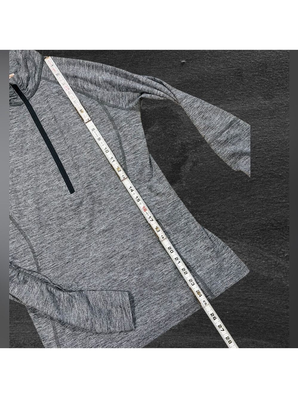 Lucy Heather Gray Reflective 1/4 Zip Pullover Thermal Small - Picture 6 of 6